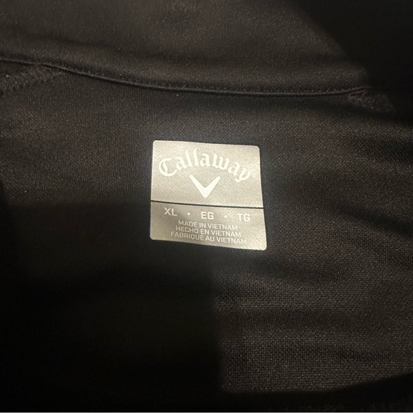 Callaway Black Quarter-Zip Pullover size XL - Picture 3 of 8